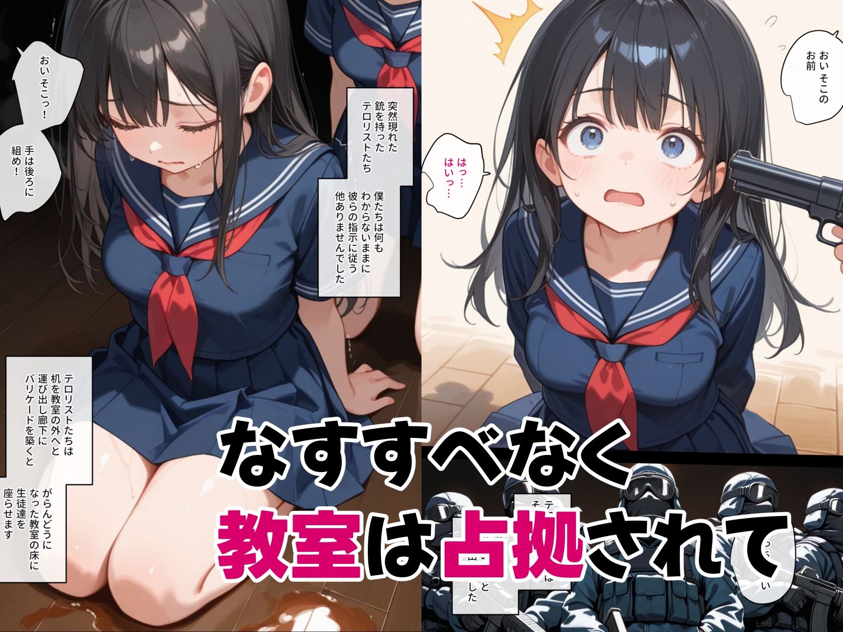学校を占拠したテロリストがド変態だったら 画像2