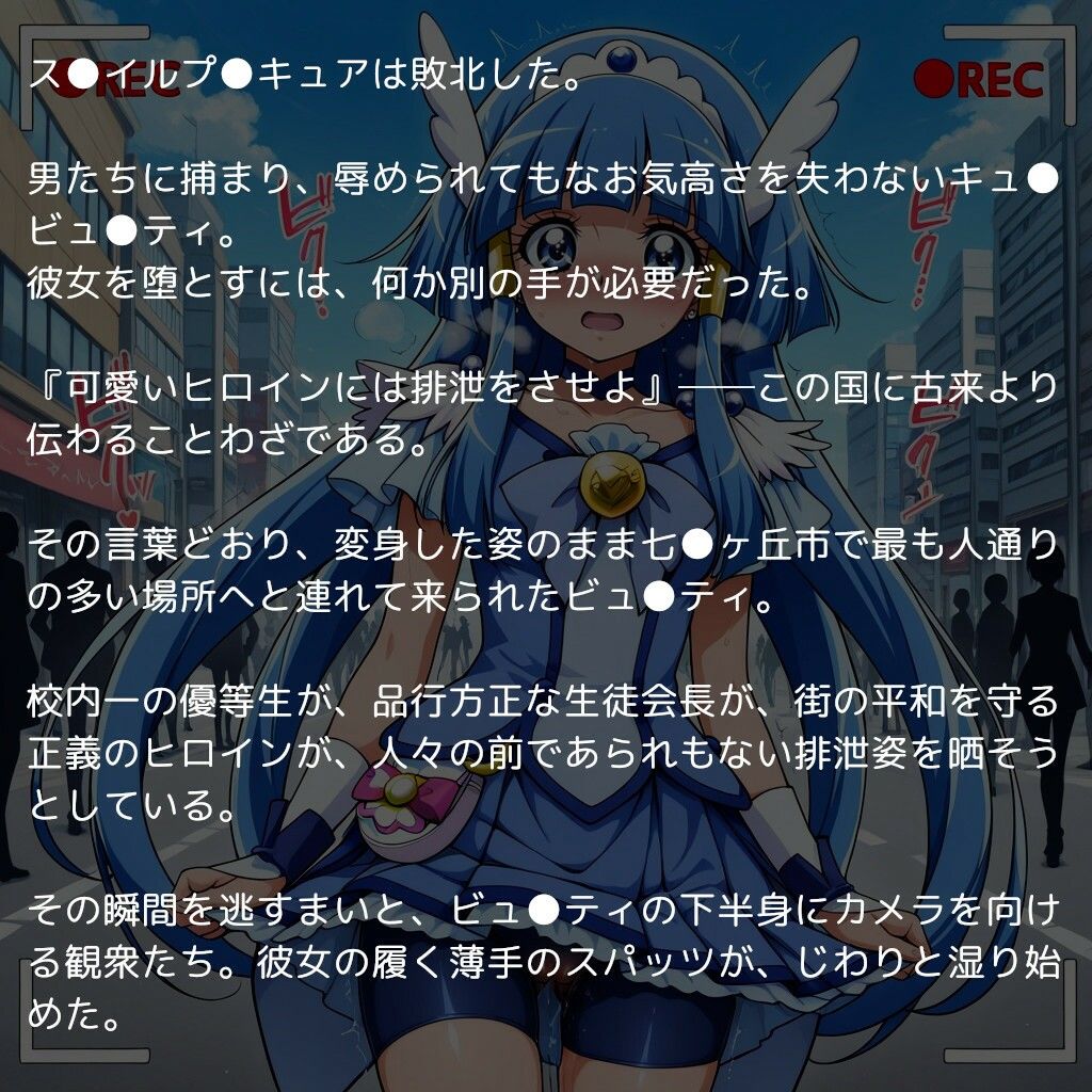 ス●イルプ●キュア完全敗北 〜正義の変身ヒロイン、公衆の面前で公開脱糞ショー〜 画像1