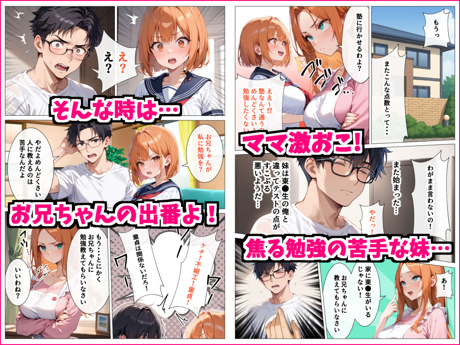 勉強の苦手な妹がエチエチだったの何度も生ハメして中出ししまくった話 画像1