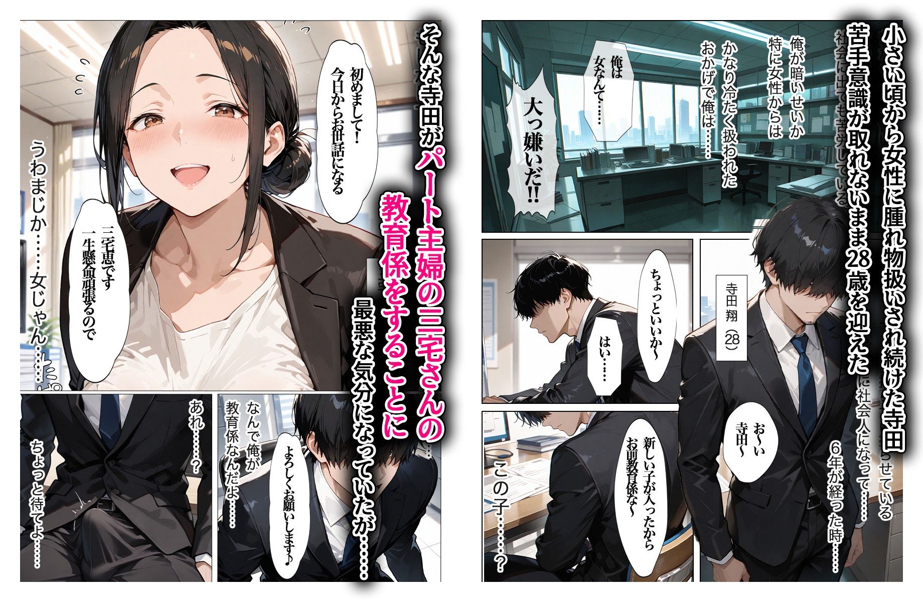 むちむちパート主婦の主婦の教育係になりました 女嫌いの俺がむちむちパート主婦の教育係になった結果人妻と知りながら恋をしてしまい、家に連れ込んで 画像1