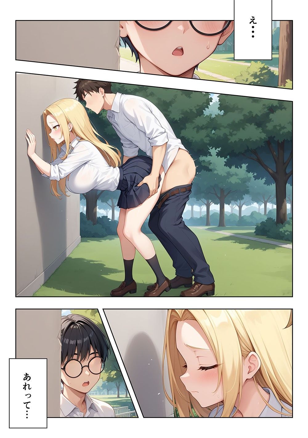 メガネ君とギャル娘ちゃん 画像1