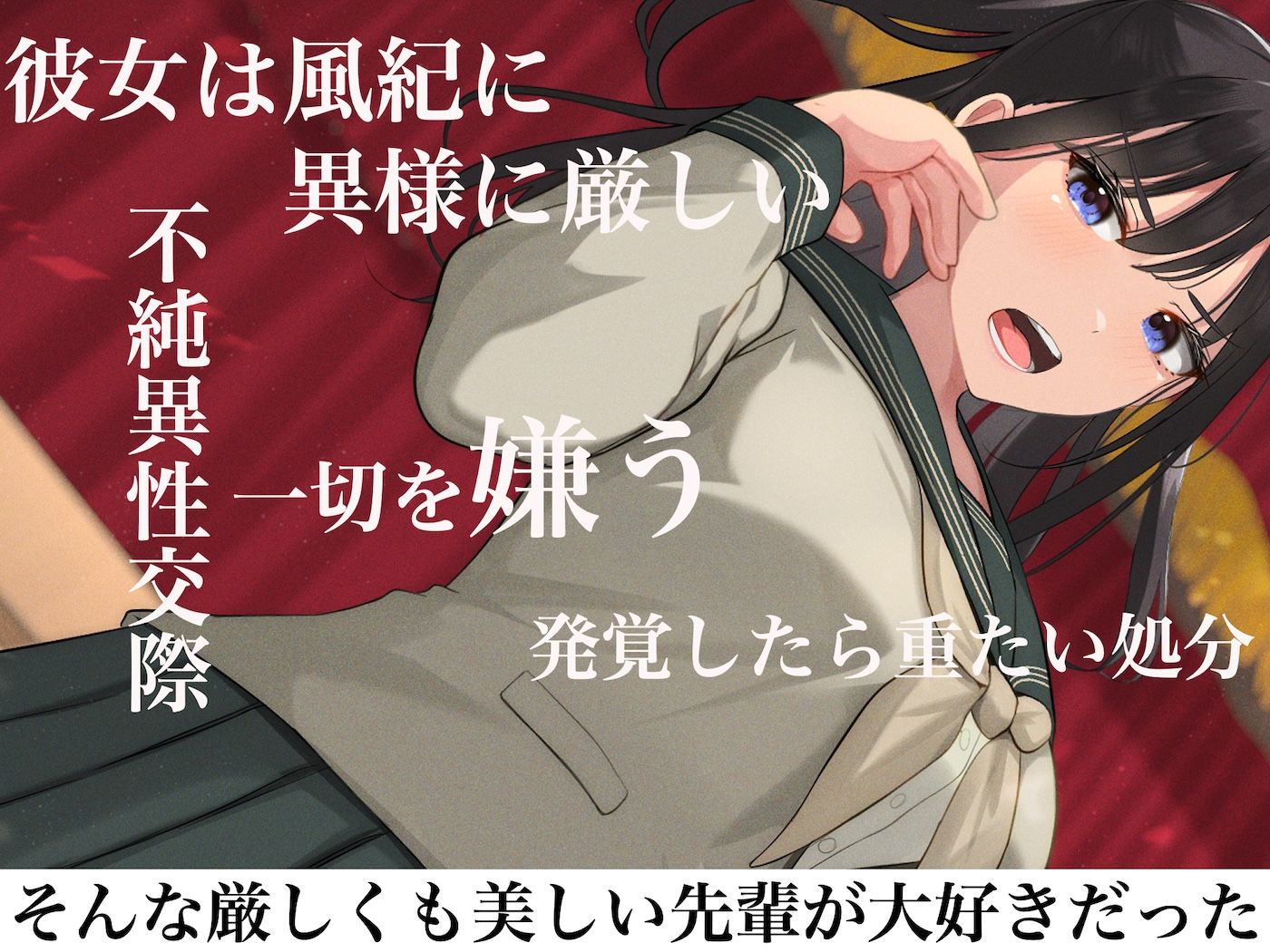 風紀にめちゃくちゃ厳しい巨乳生徒会長がみんなに内緒で僕をオモチャにして弄んでくる話 画像2