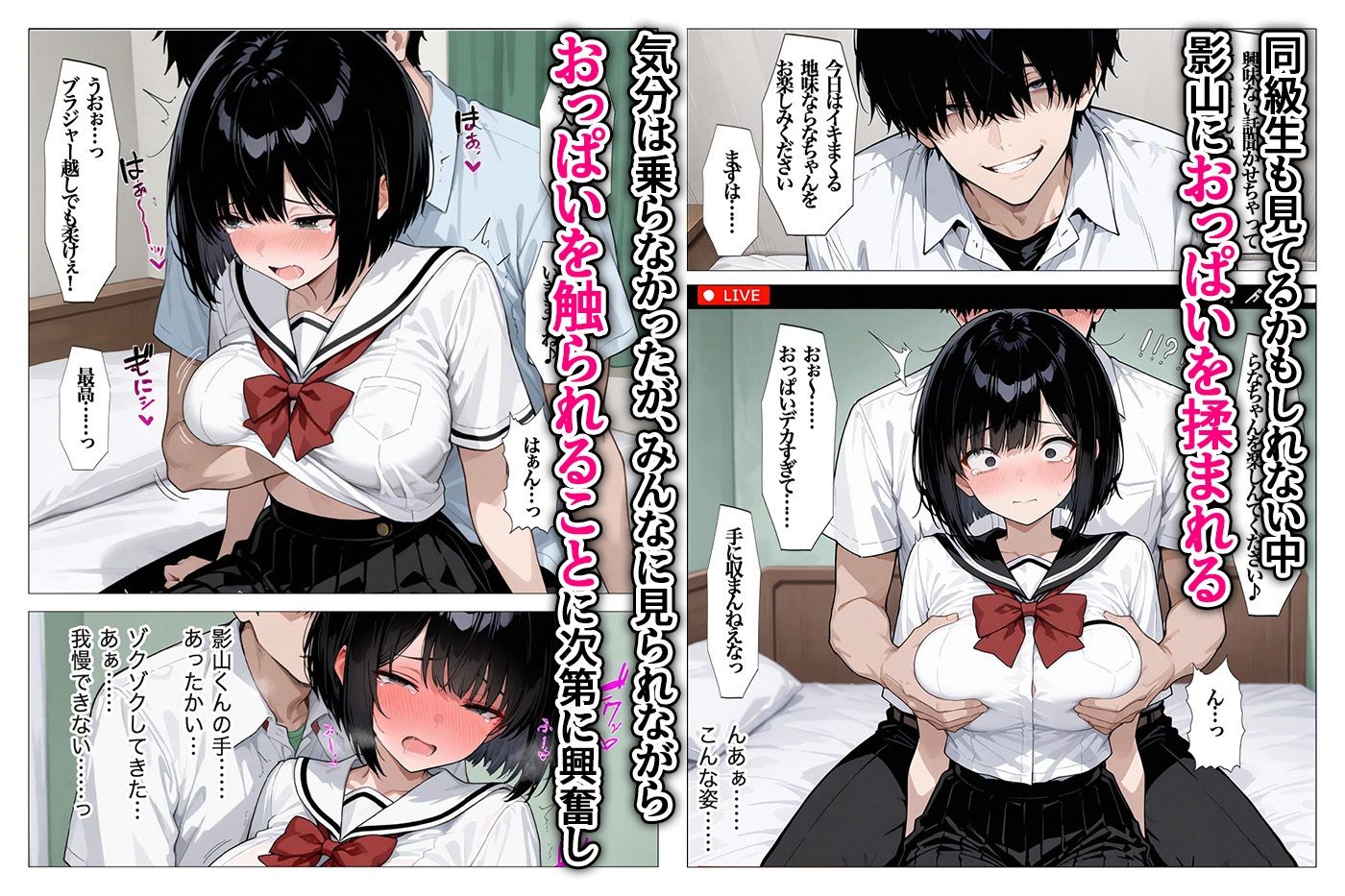 爆乳発情女子校生 底なしの制欲をライブ配信で見せつける 全113P 画像6