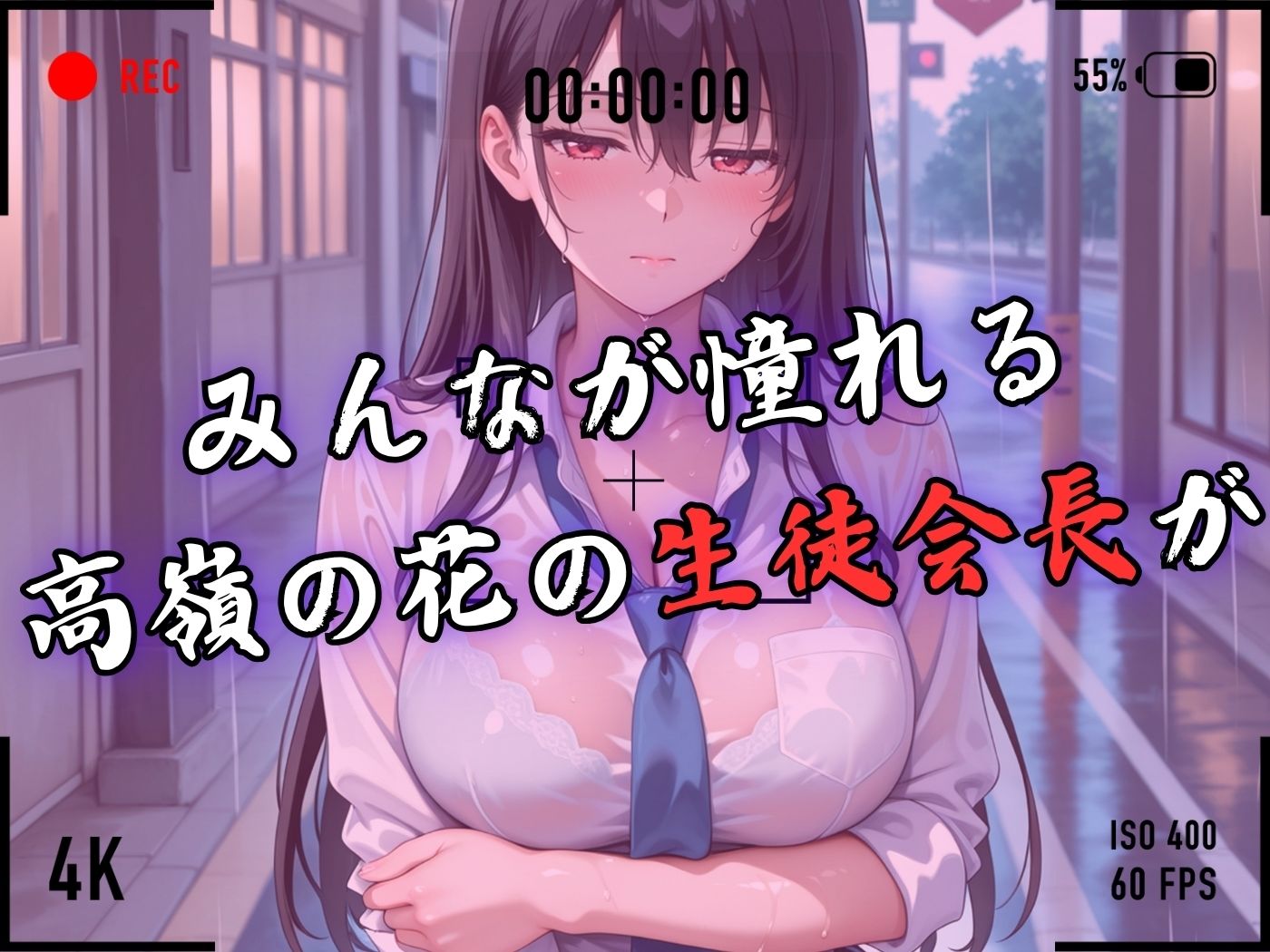 【4Kイラスト】1万3000人の生徒を抱いた校長による榊原春香への性指導（雨宿り編） 画像3