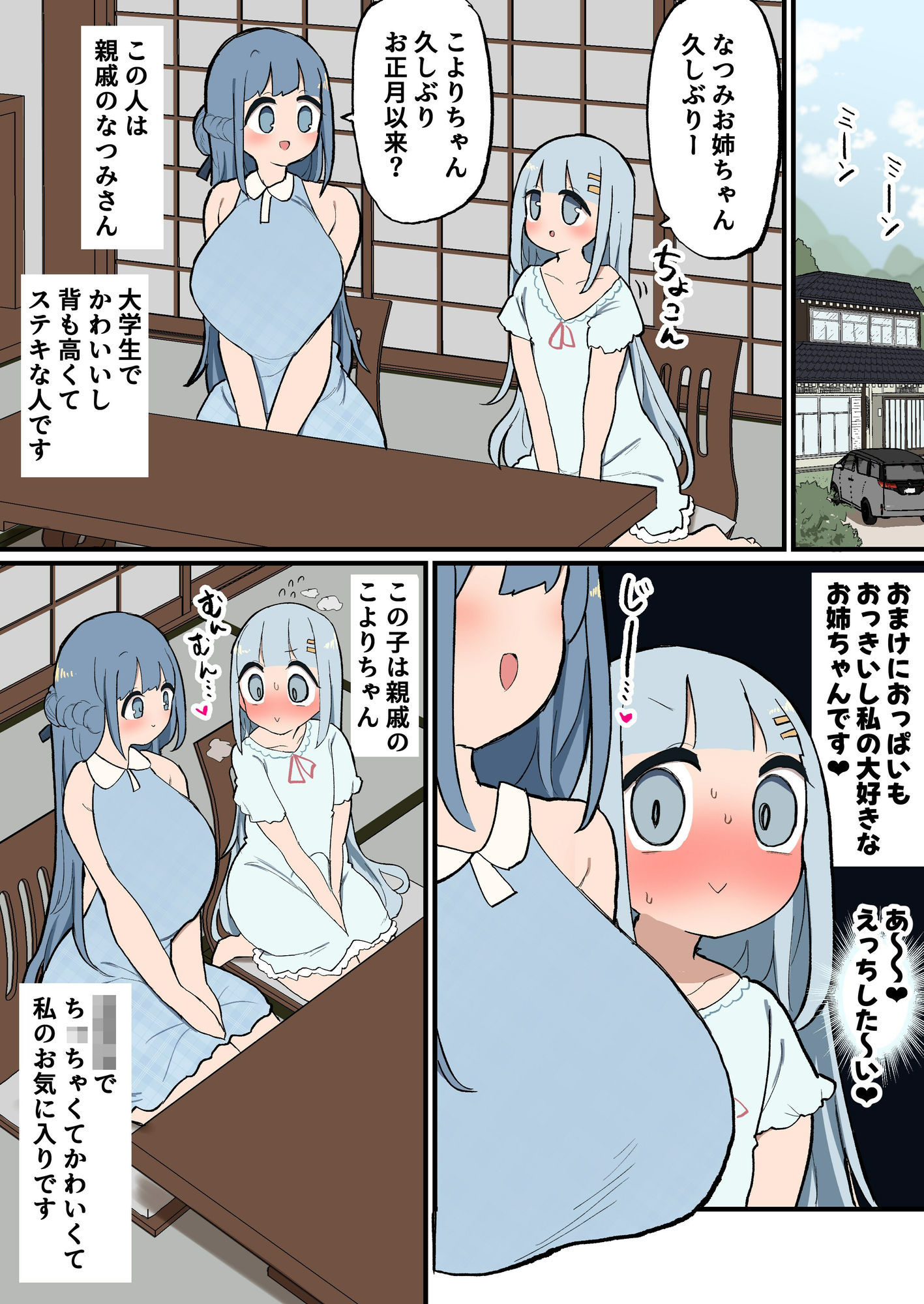 ふたなりエロ○キちんぽ〜親戚のデカ乳お姉ちゃんと交尾しまくり夏休み〜 画像1