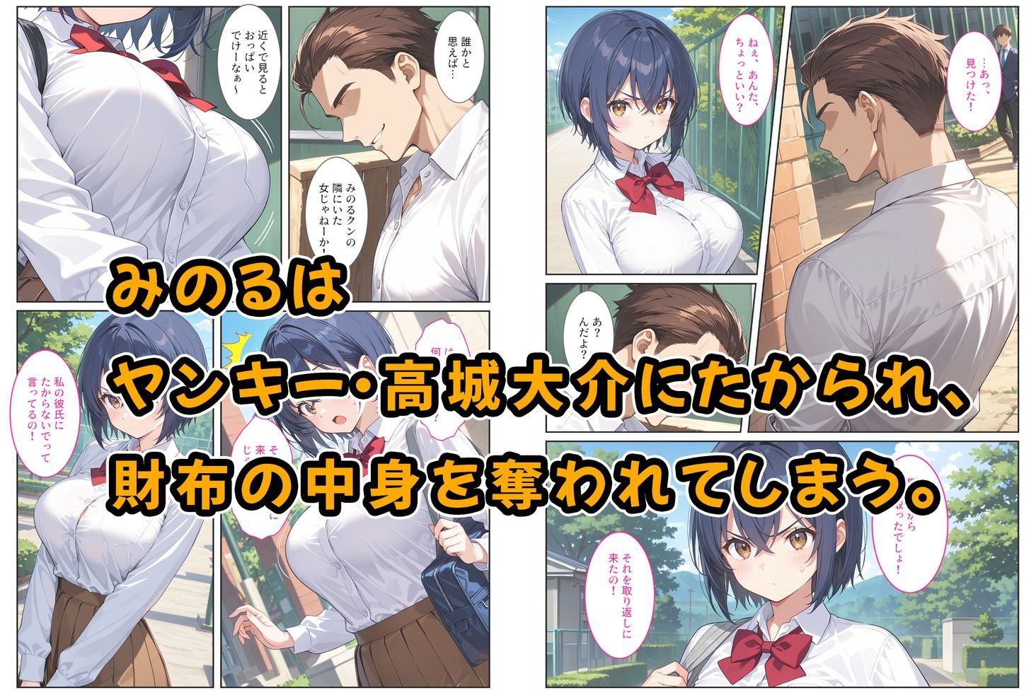 僕の爆乳彼女が絶倫ヤンキーに寝取られて性玩具にされる話 画像2