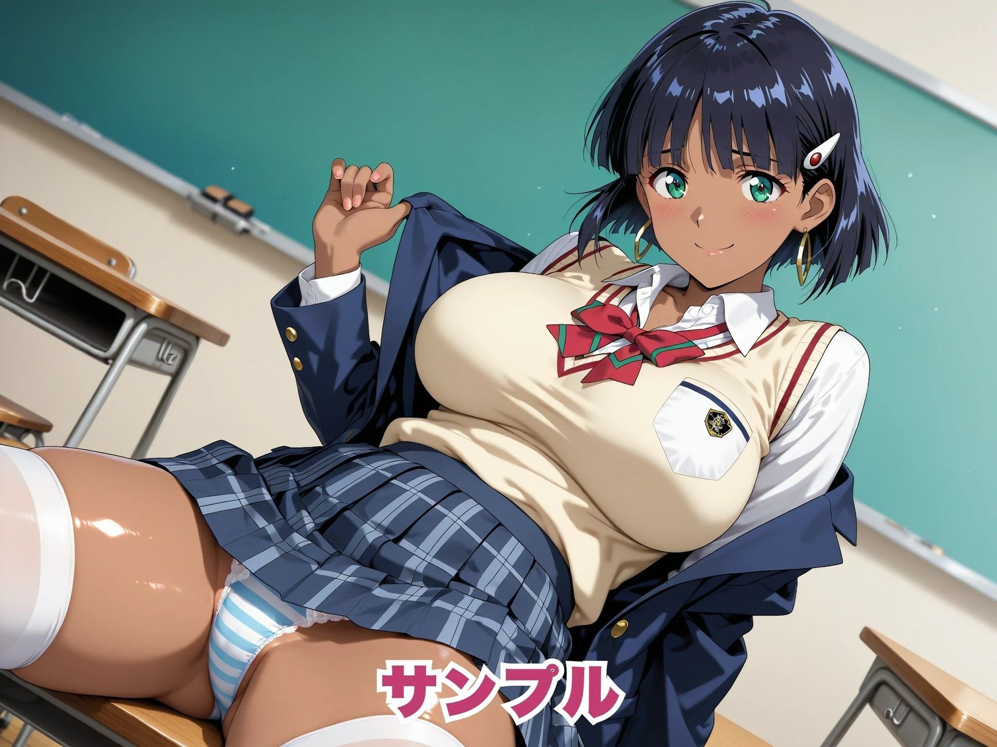 【ふしぎの海のナ●ィア】褐色美少女が制服姿のまま、快感に溺れるまで。 画像2