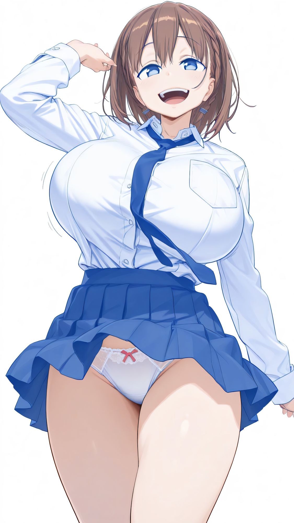 弱男相手にたわわちゃんが性欲処理介助をさせられるAI・イラスト集 画像7