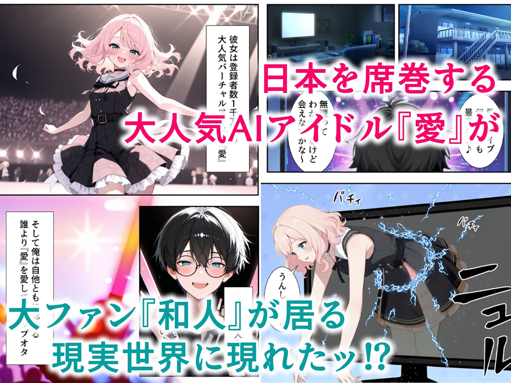 画面の向こうから推しが来た!失踪したAIアイドルとの甘とろ生活 画像1