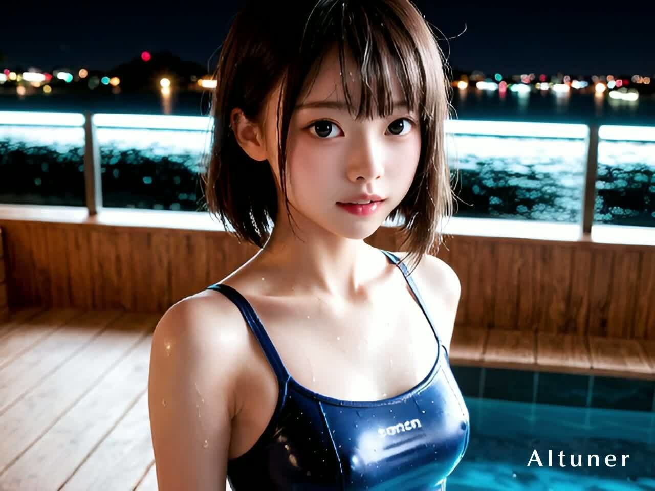 【30分HD】見つめ返す彼女──胸チラ→浴室SEX→3P→スク水→海辺フェラ→屋外本番 画像5