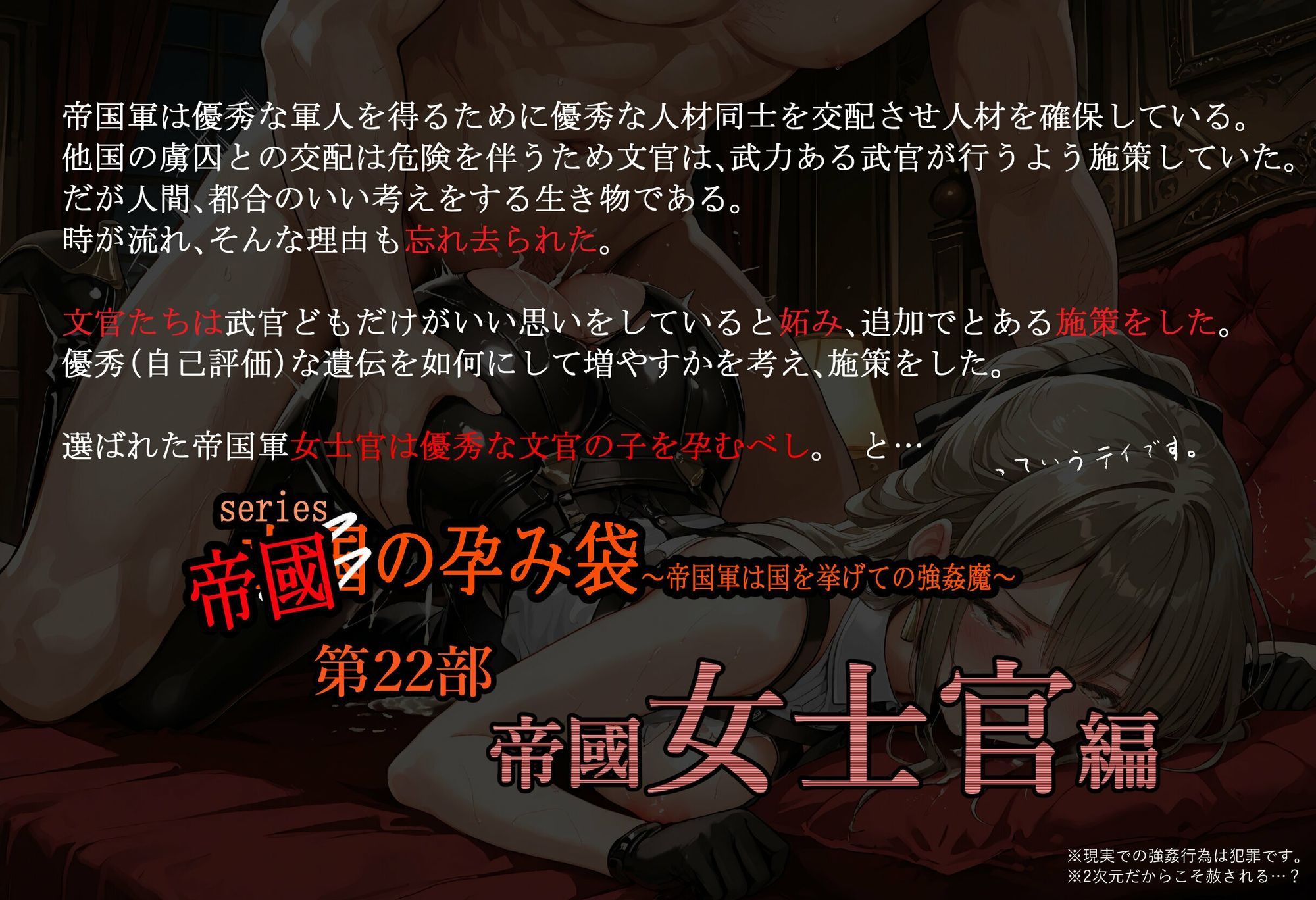 亡国の孕み袋  〜帝国軍は国を挙げての強●魔〜  第22部   帝国軍 女士官編 画像1