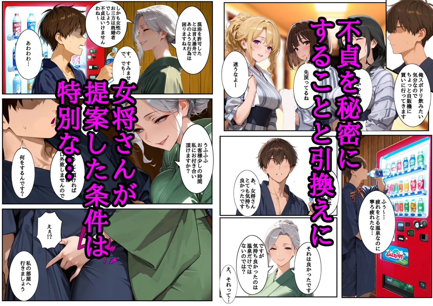 母親の代わりに主婦友達三人と温泉旅行に行ったらエロいことになった 総集編 画像9