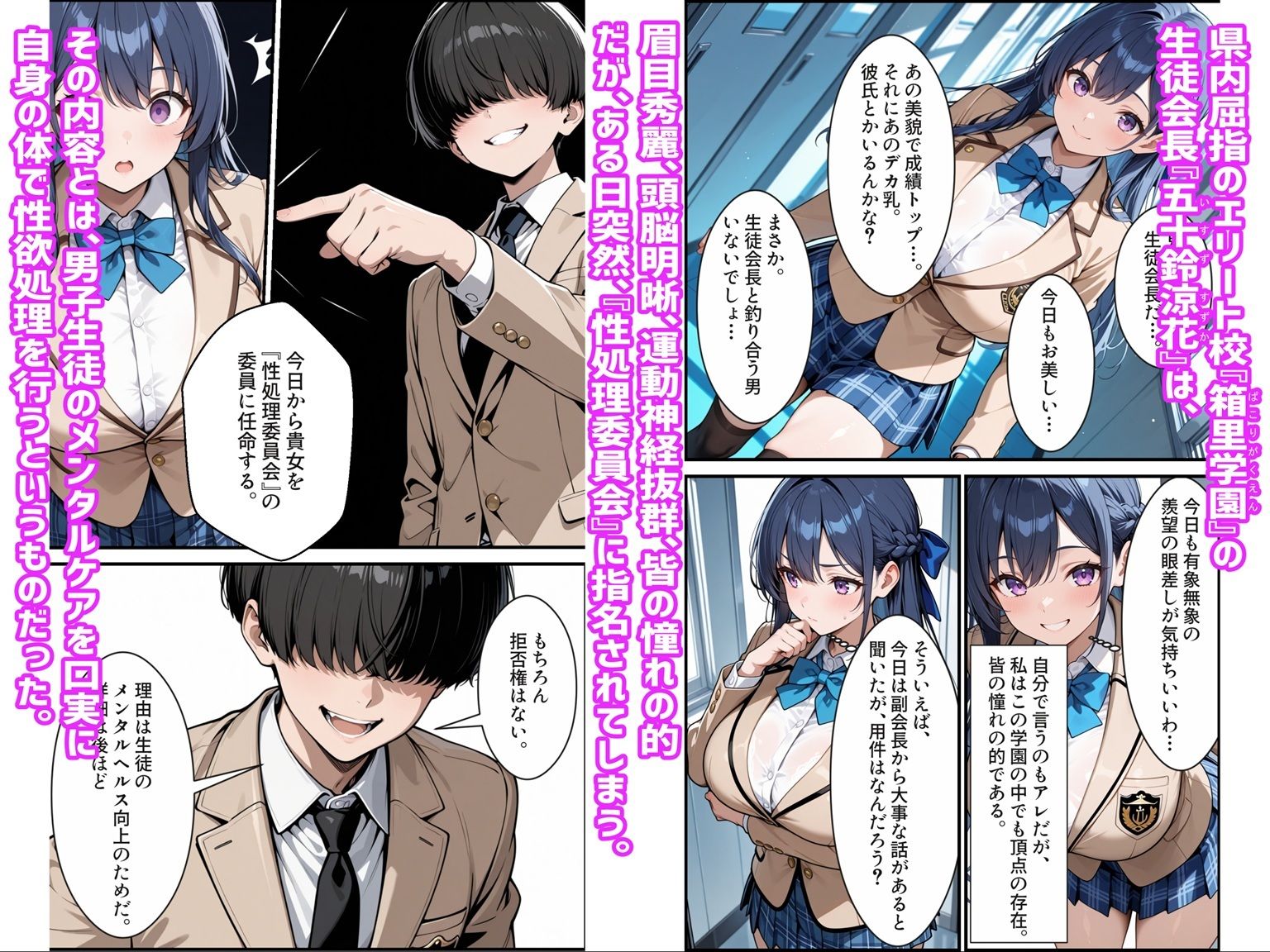 憧れの生徒会長は性処理肉便器 〜完全無欠の生徒会長、性処理委員に堕ちる〜 画像1