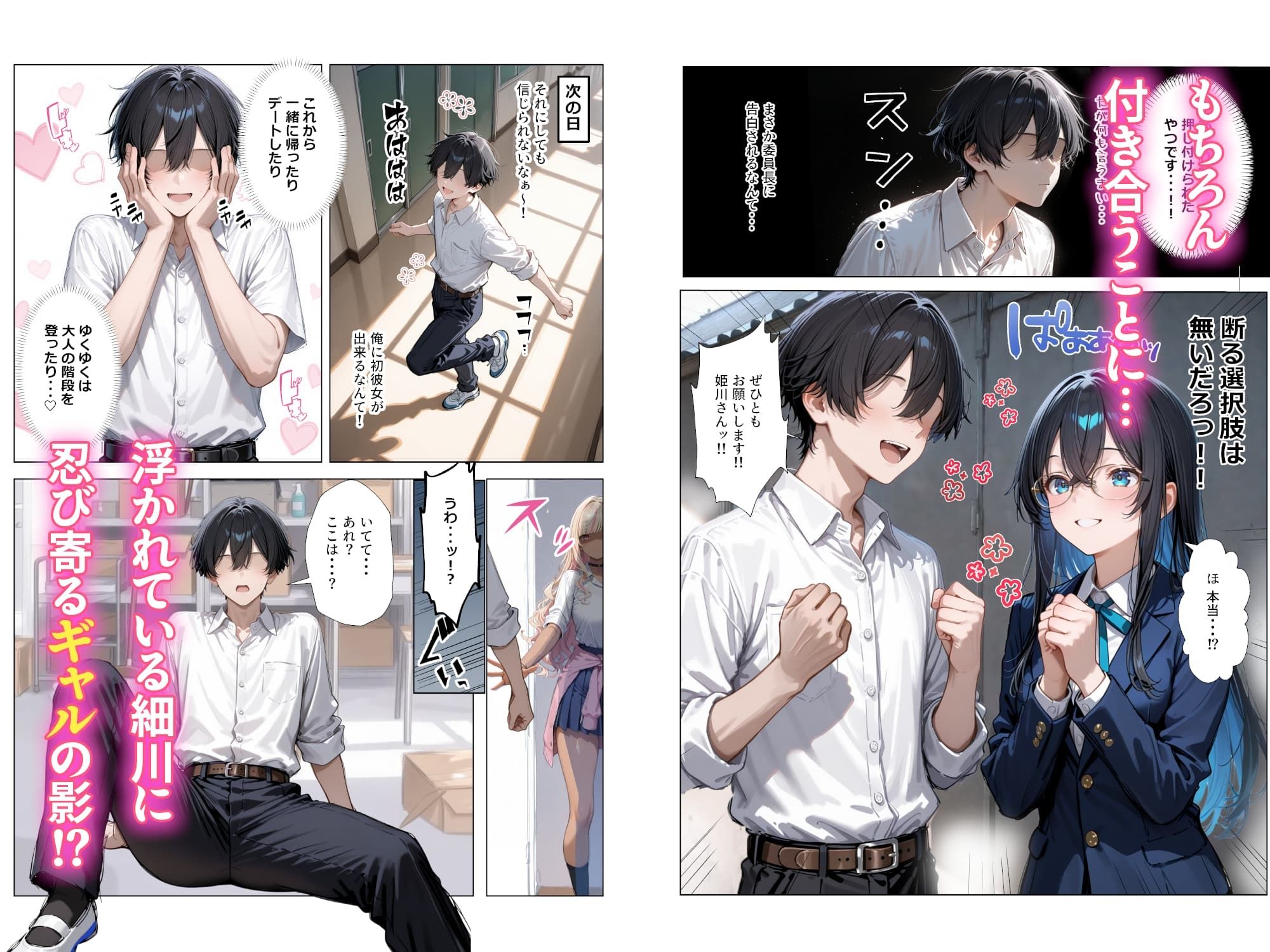 清楚彼女がいるのにギャルとの予行練習(生本番)がやめられない話【ぬるぬるエロアニメ動画同梱】 画像4