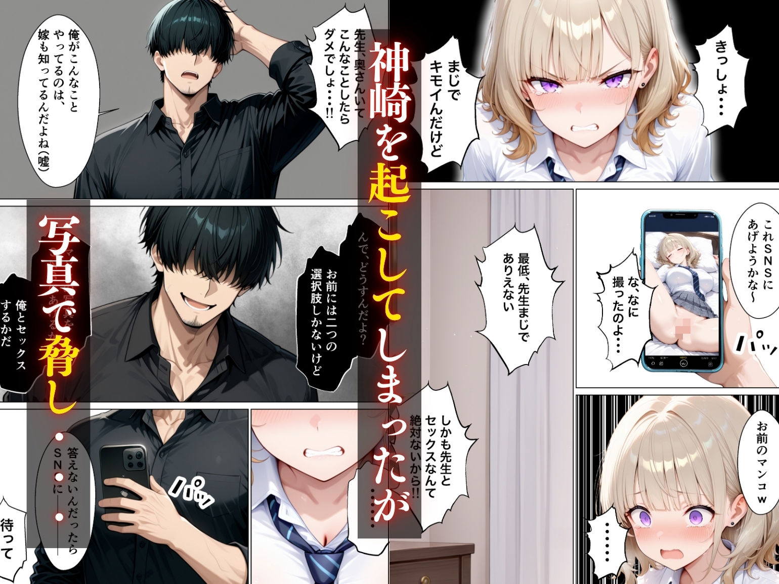 まじめ処女の教え子ギャルがクズ教師に開発される話 画像5