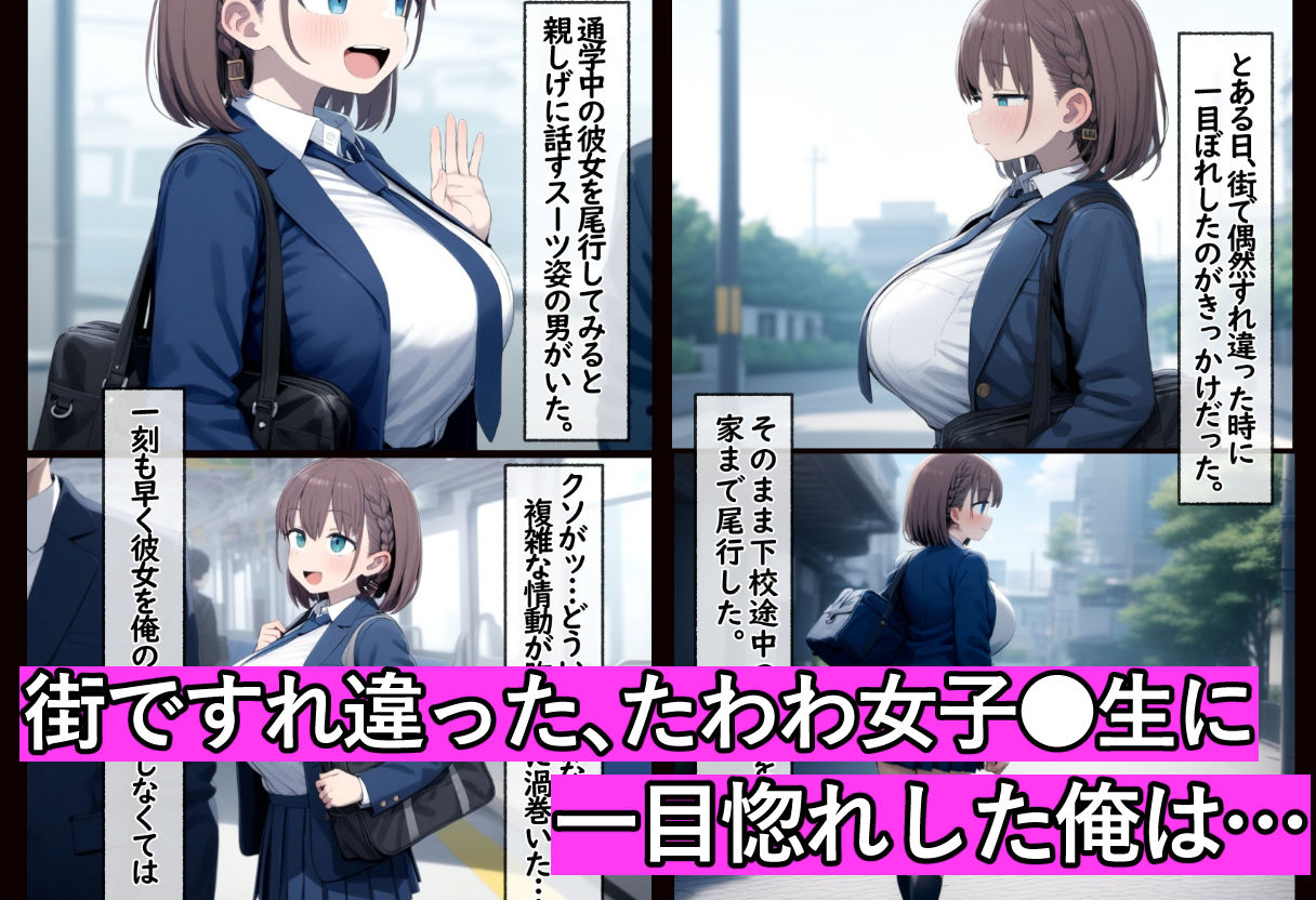 たわわ女子●生を催●スマホで【俺のモノ】にして孕ませる話 画像1