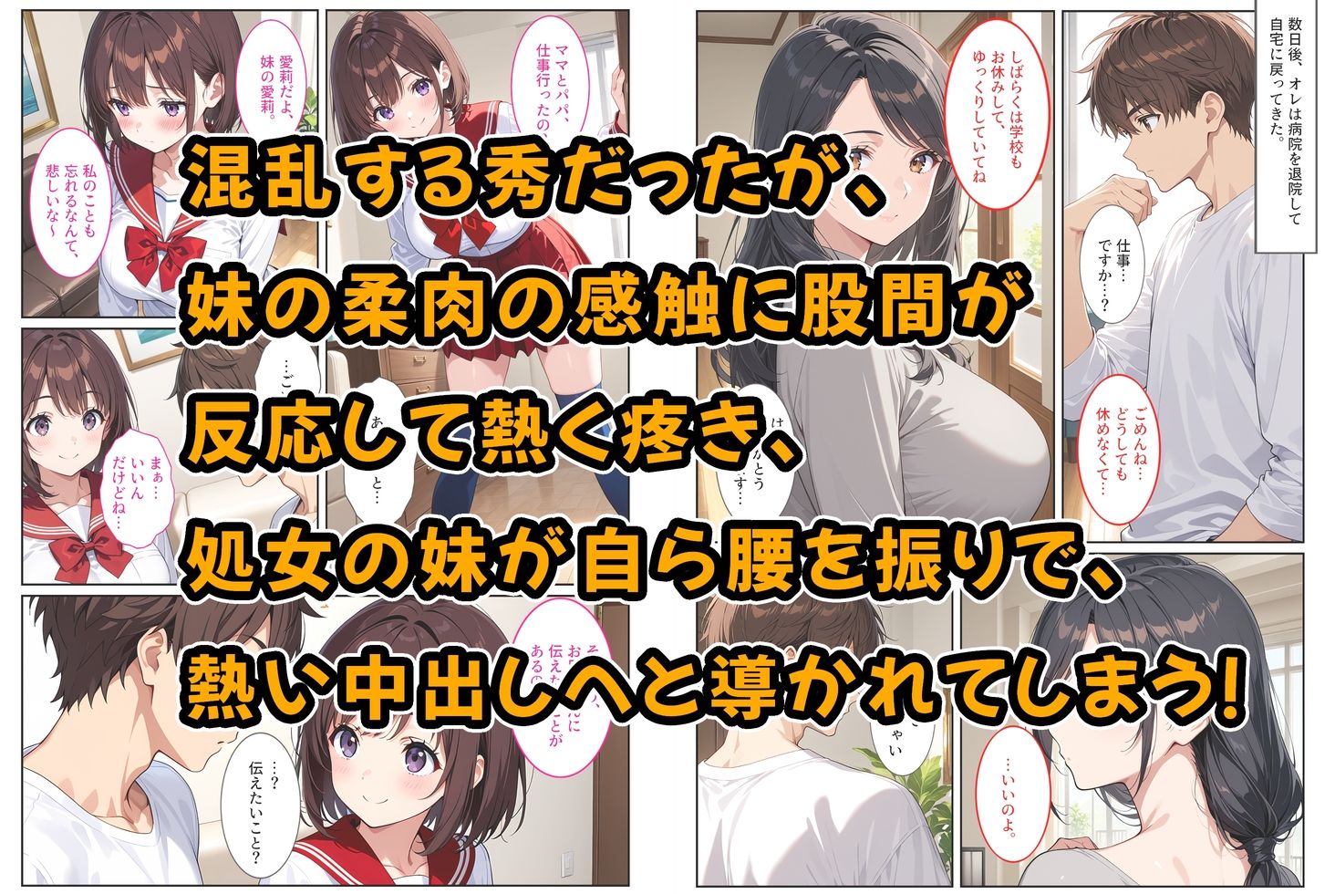 記憶喪失の兄を騙して中出しセックスをねだってくる爆乳妹〜たわわに実った妹おっぱいに欲情して我慢できない〜 画像5