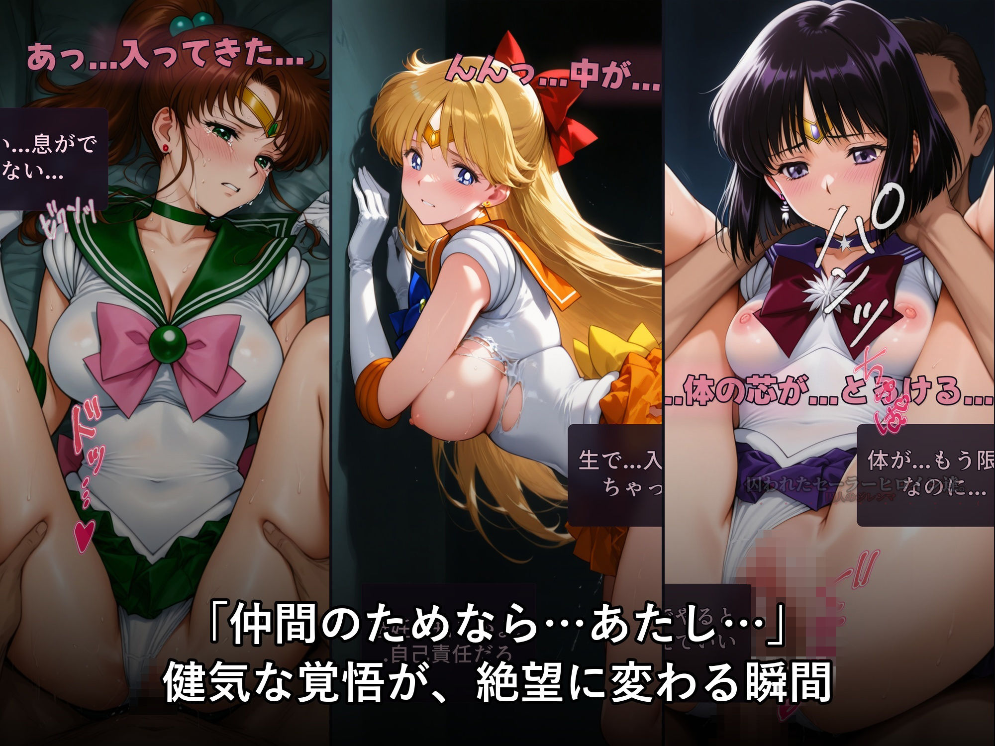 囚われたセーラーヒロイン達。囚人のジレンマ  「仲間を救うには、自分の体を差し出すしかなかった――」 画像3