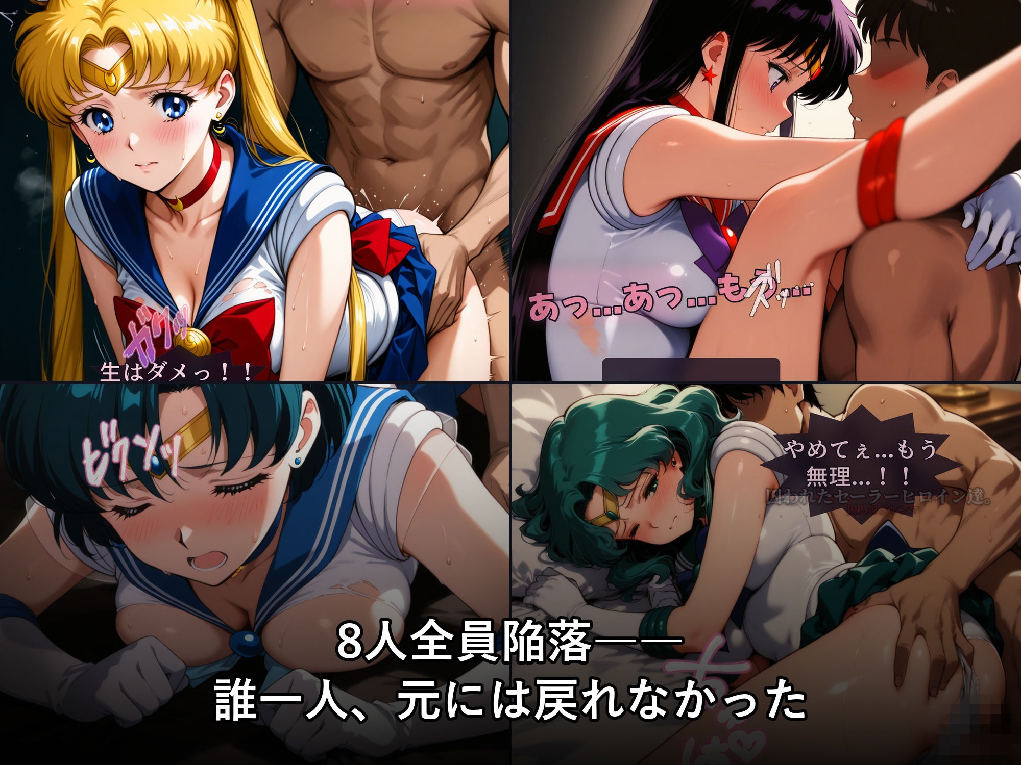 囚われたセーラーヒロイン達。囚人のジレンマ  「仲間を救うには、自分の体を差し出すしかなかった――」 画像4