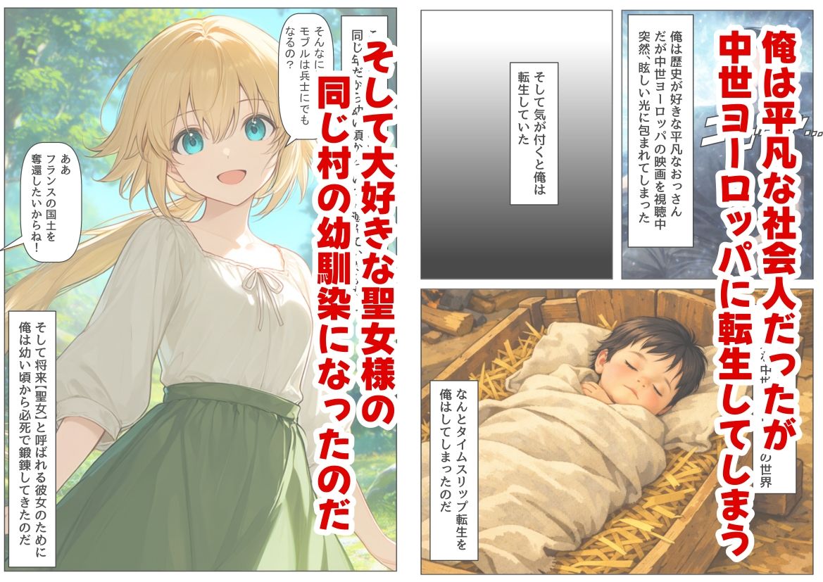 ジャンヌダル●の幼馴染に転生した俺は、彼女の悲惨な歴史を変える!! 画像1