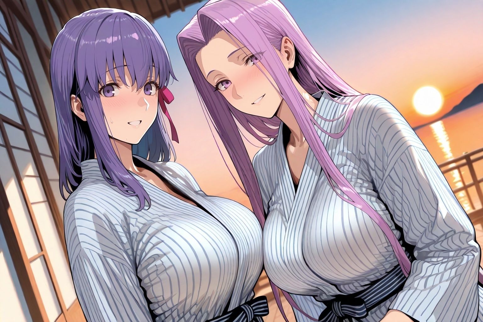 間○桜&メ○ューサin温泉 画像1