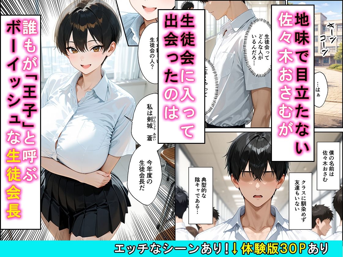 女の子扱いされたい王子様な生徒会長があまあま中出しセックスでメスになる話 画像1