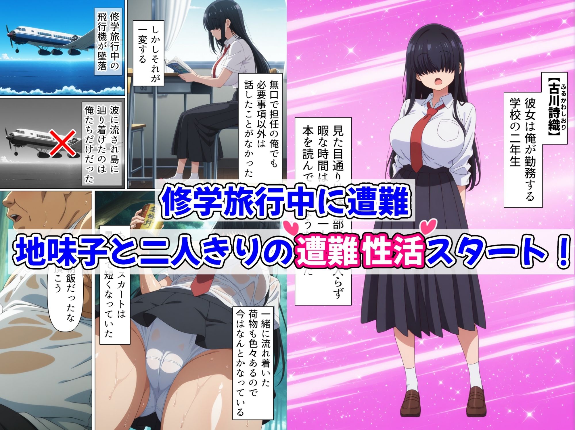 目隠れさんと無人島性活 画像1