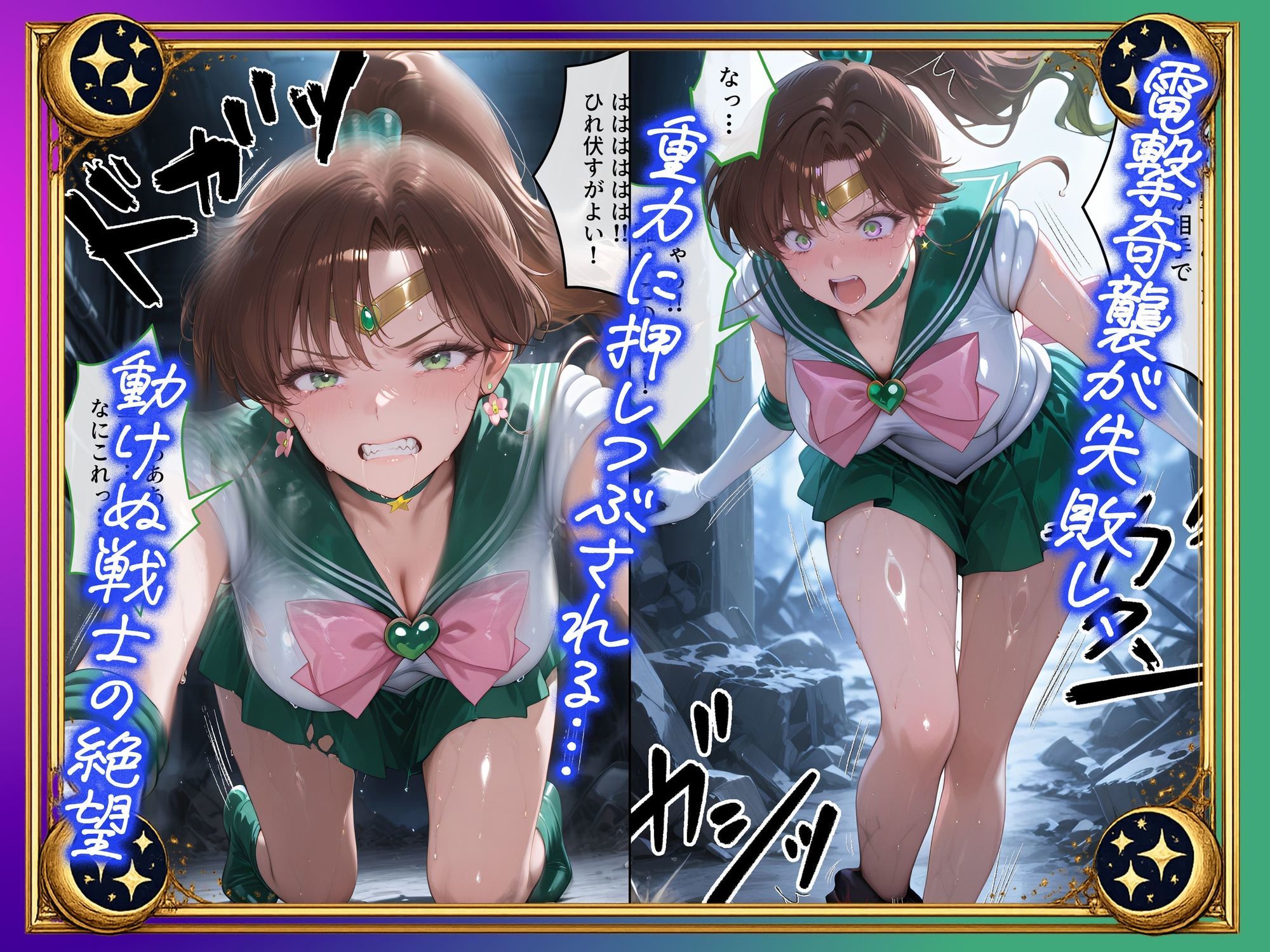 【セリフ付】悪魔に敗北〜快楽堕ちさせられた木の戦士編〜 画像2