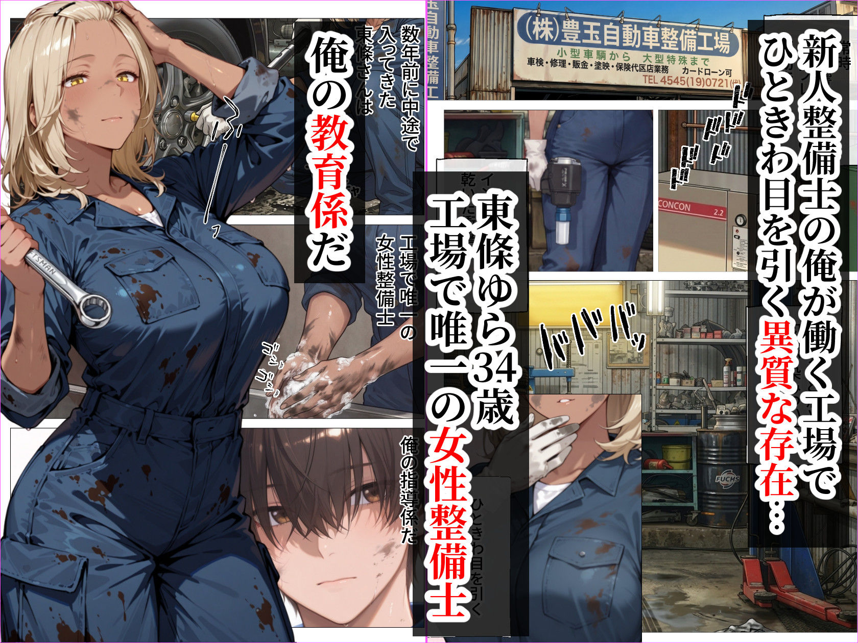 整備工場の爆乳ギャル先輩が実はエロ配信者だった話  〜新人整備士の俺だけが知る彼女の秘密〜 画像2