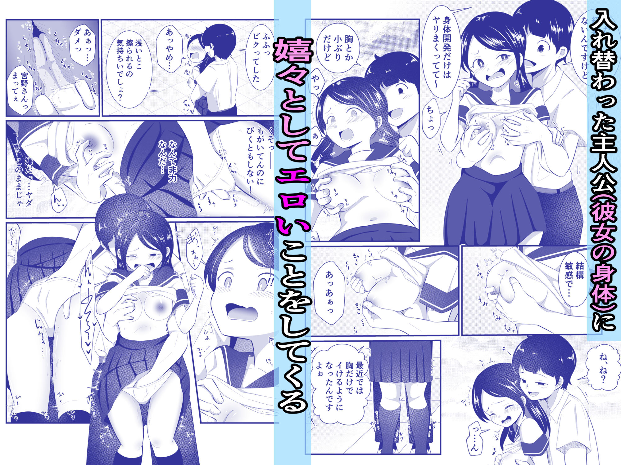 清楚だと思っていた彼女と入れ替わったらメス堕ちさせられた! 画像3