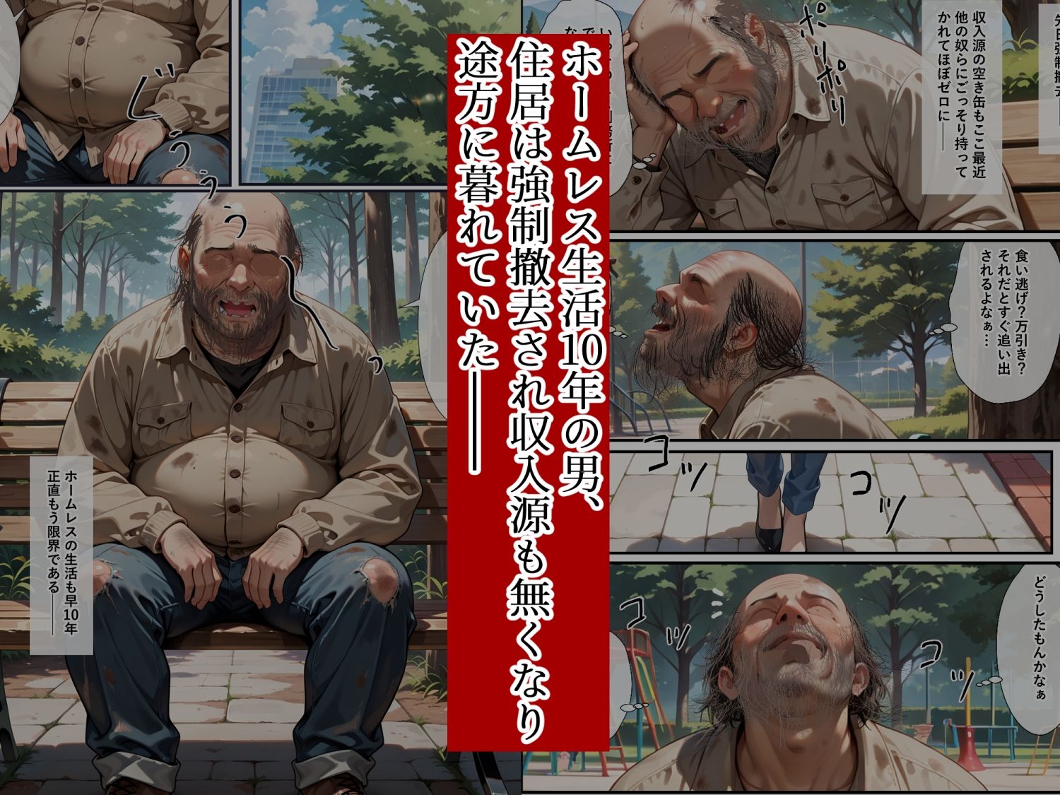 ホームレスレ〇プ 画像1
