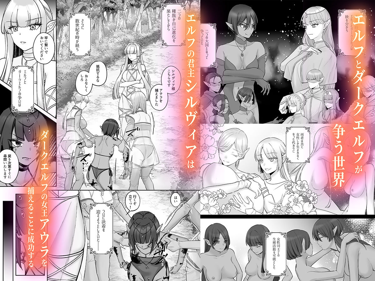 エルフ陥落 〜エルフにえっちな淫紋を付けてレズ堕ちさせる〜 画像1