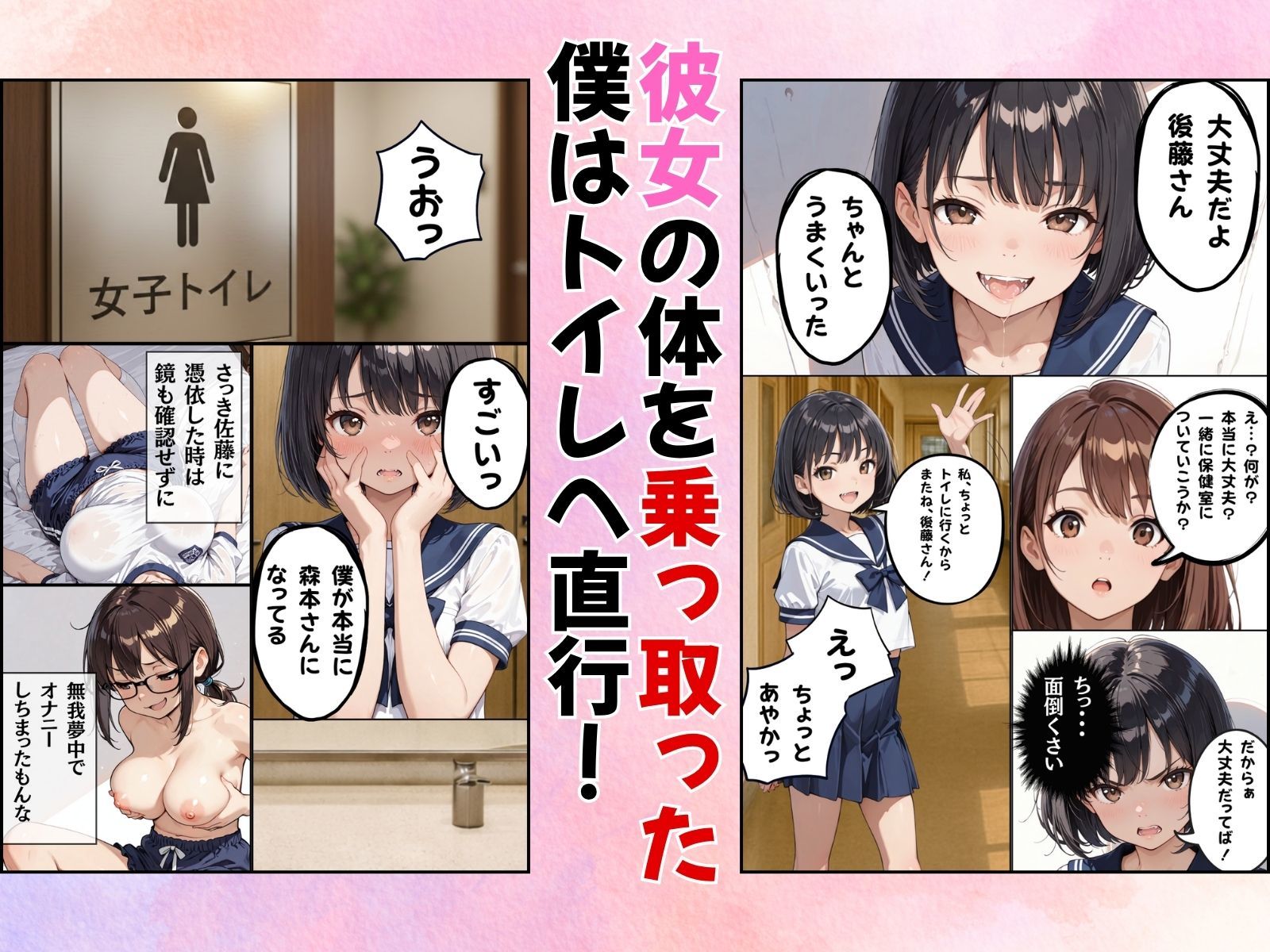 クラスのアイドルに憑依してむちゃくちゃオナニー&セックスした話 画像3