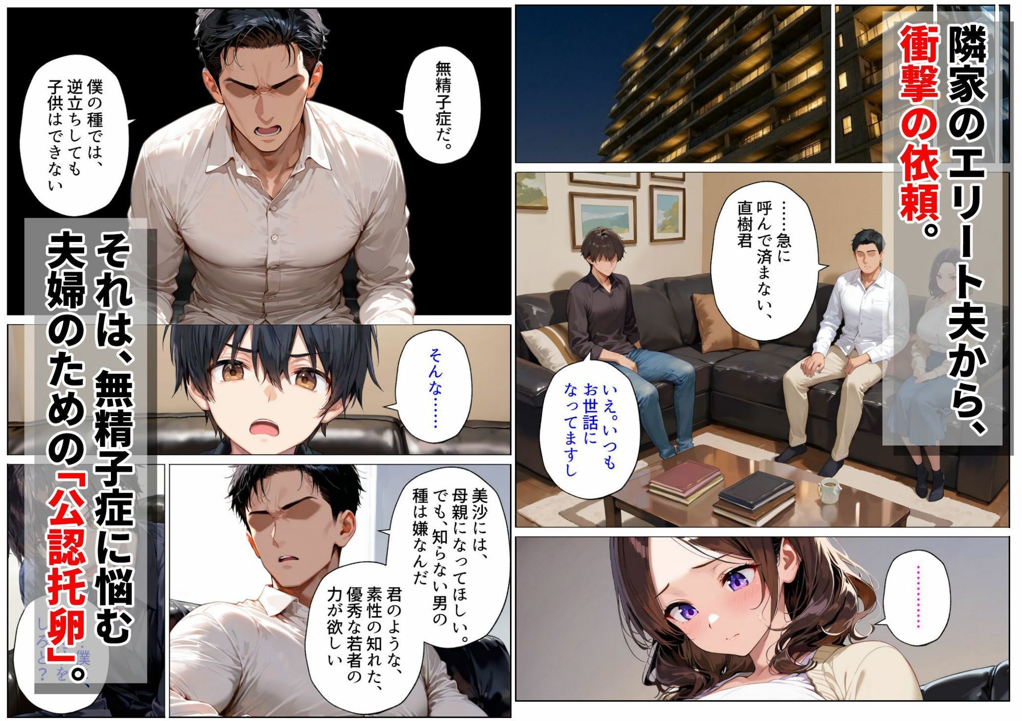 隣の不妊夫婦、種付け役は僕でした。〜公認托卵から始まる身も心も奪う全記録〜 画像1