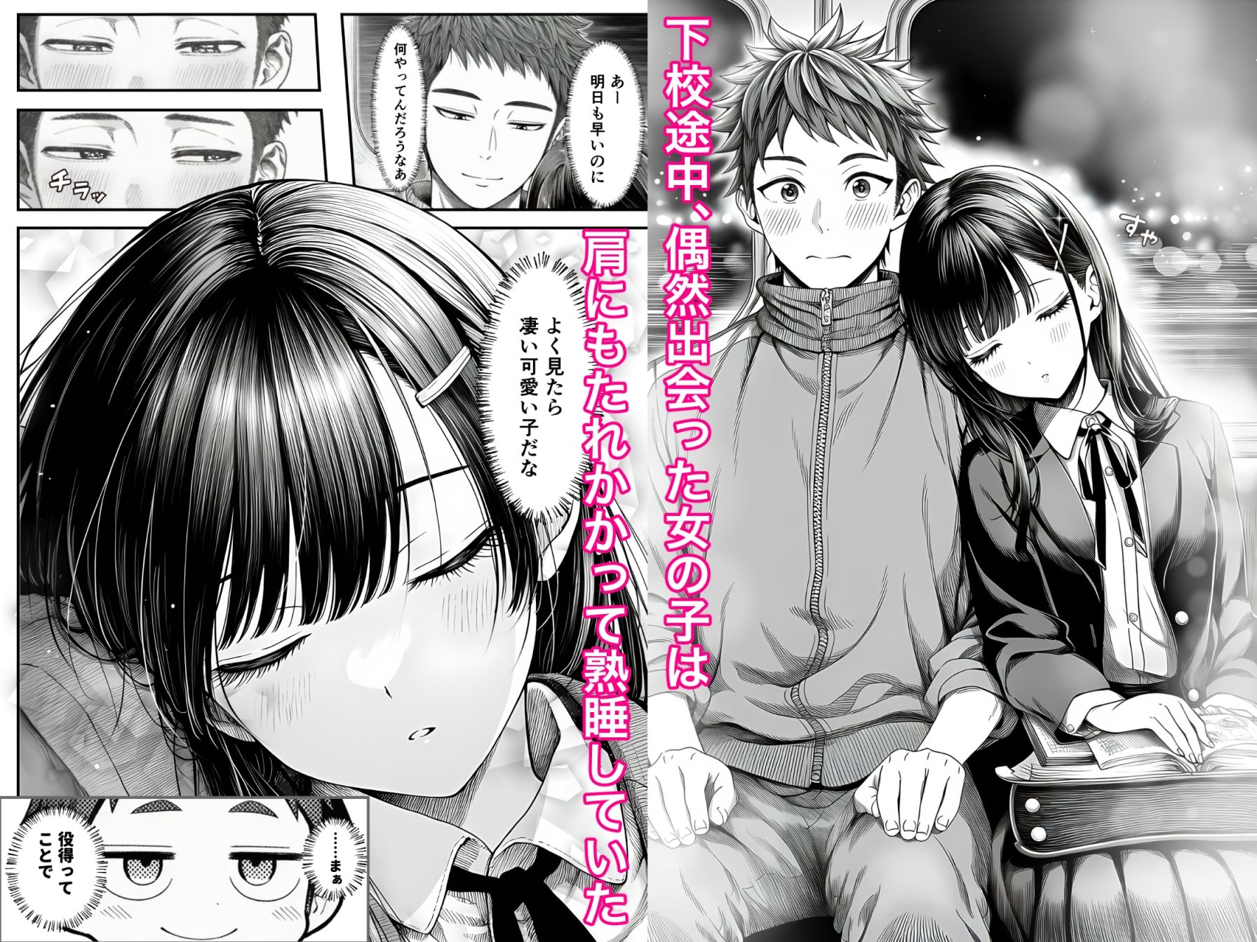 電車で何度も肩にもたれかかってくる女の子と、子作りセックスしてしまった 画像1