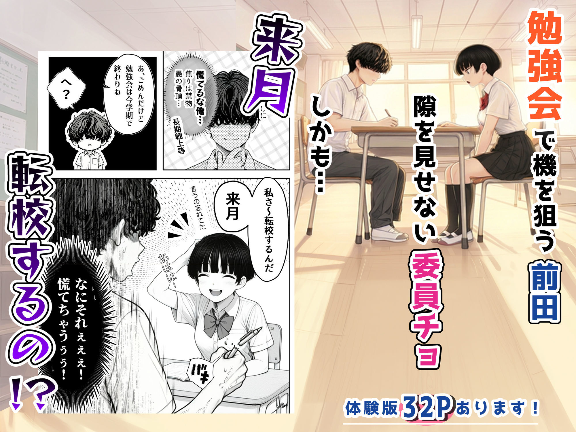 真面目でうるさい委員チョ〜の弱みを握ったヤリチンが1カ月限定恋人ごっこでHまでもっていく話 画像3