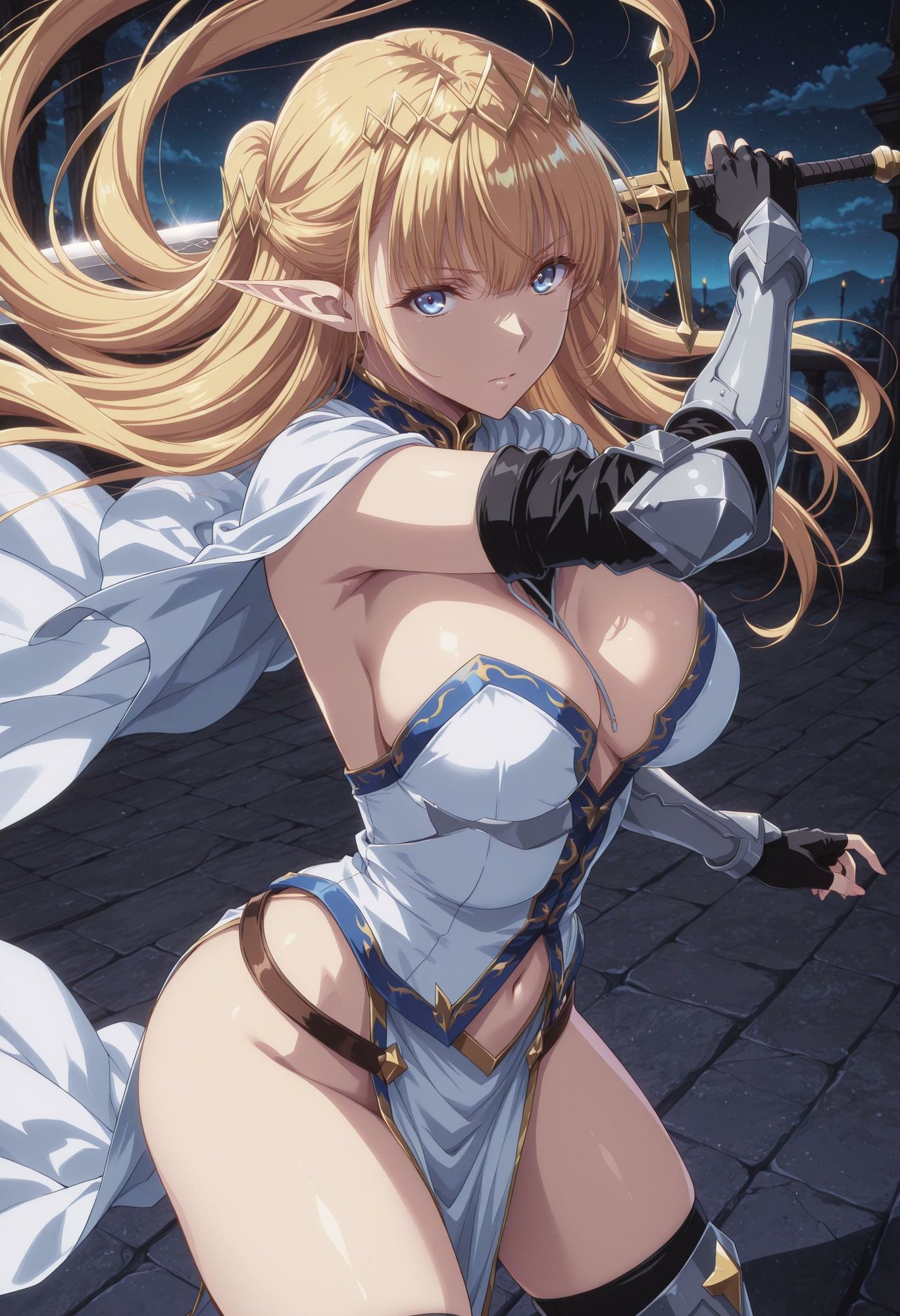 囚われたエルフ騎士 画像1