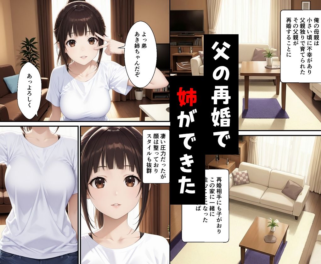 父親の再婚で出来た姉が可愛いだけでなくエロ過ぎて中出しした話 画像1