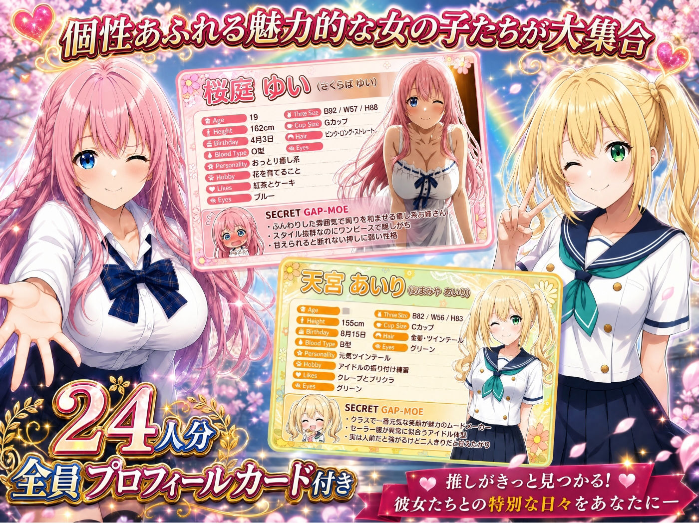 【美麗4K】3年1組あなたの彼女 〜学園生活で出会う最高の彼女たちとの物語〜【ED付き】 画像2