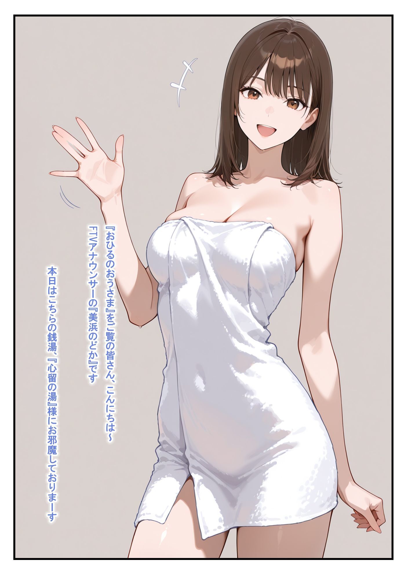 温泉ロケ、女子アナ、常識改変済。〜汗だくセックスマッサージ〜 画像9