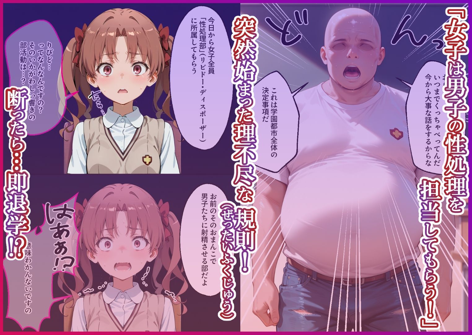 S○Xしないと即退学？ 今日から全員強●性処理部（はーと）中出しでご奉仕ポイント大量GET快楽堕ち凌●学園能力者編 画像1