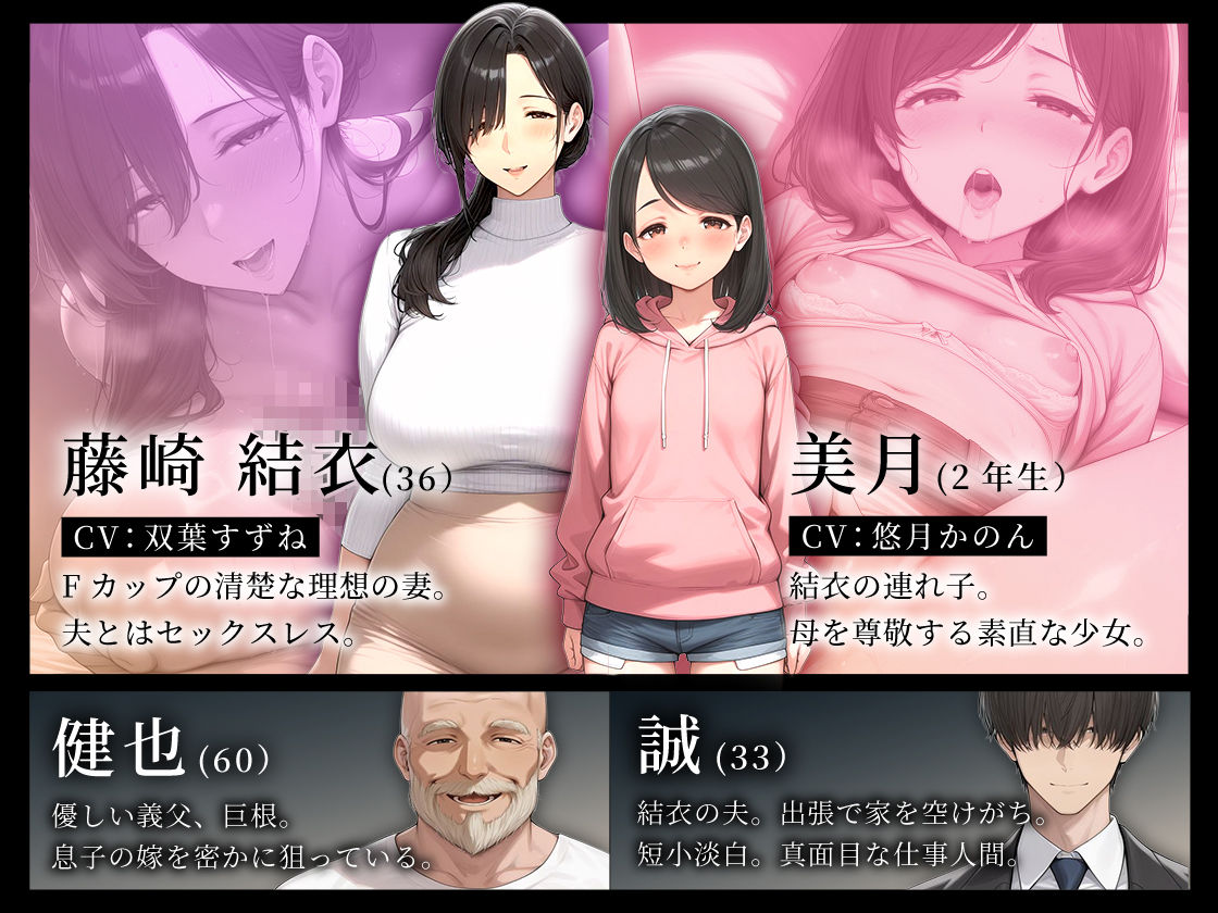 【おさわり×RPG】義父にポルチオ調教でNTRされた人妻が娘も巻き込んで親子丼で種付けされた話_前編 画像2