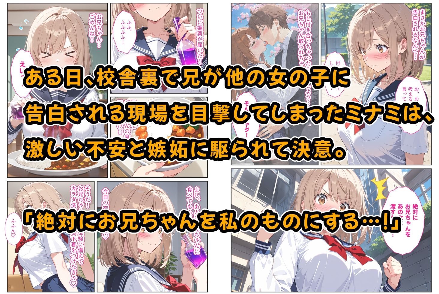 間違って媚薬を飲んで発情しちゃった爆乳妹が大好きな兄に中出しおねだりしてきた！ 画像3