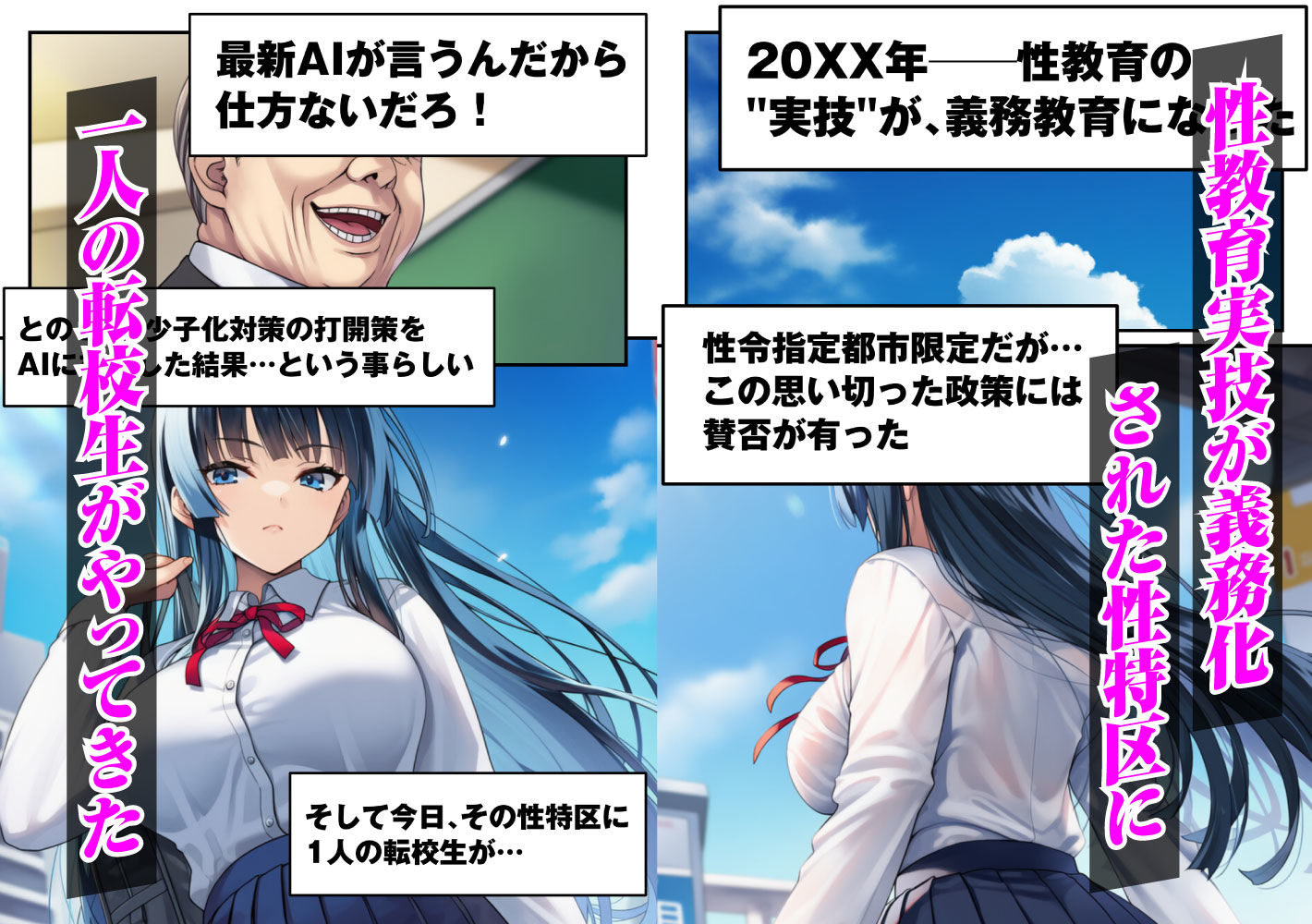 ずっと好きだった強気な俺の幼馴染が、セックス実習で目の前で堕とされた話〜性教育実技が義務化された世界〜 画像1
