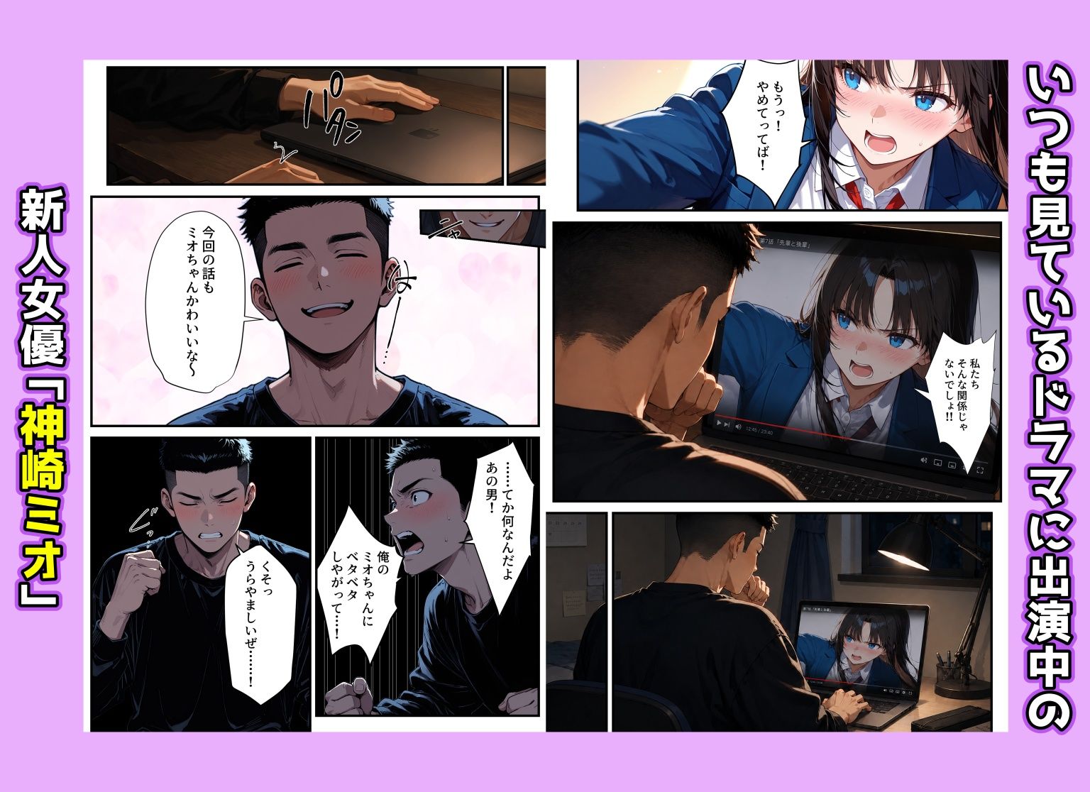 地味子の正体は、俺が推してる女優だった。家に呼ばれ中出しセックスすることに!? 画像1