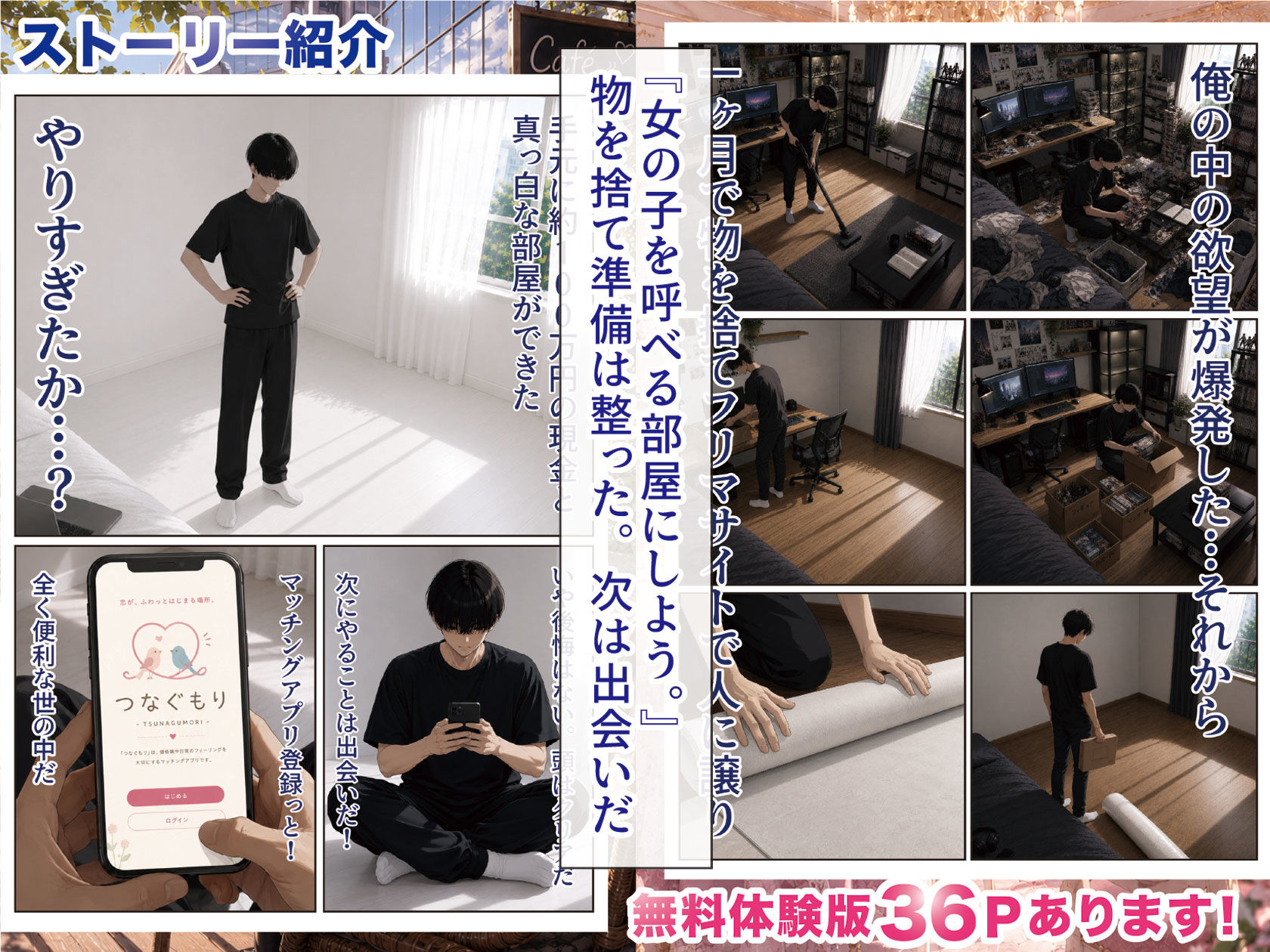 物を捨てたらマチアプ無双した件vol.1 〜ミニマリストの部屋には何もない。女の子と二人きりになったら、もうやることはひとつだよね？〜 画像3