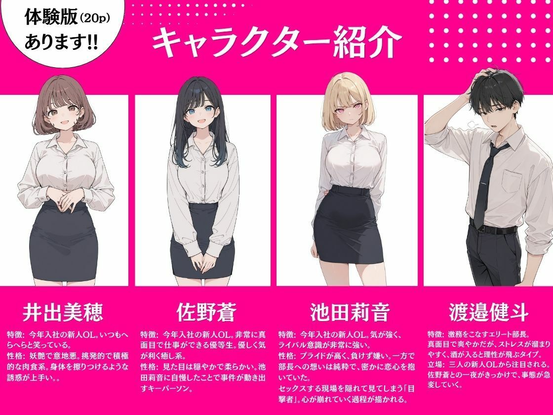 新人OLの甘い罠 〜部長を巡る三人の誘惑〜 画像1
