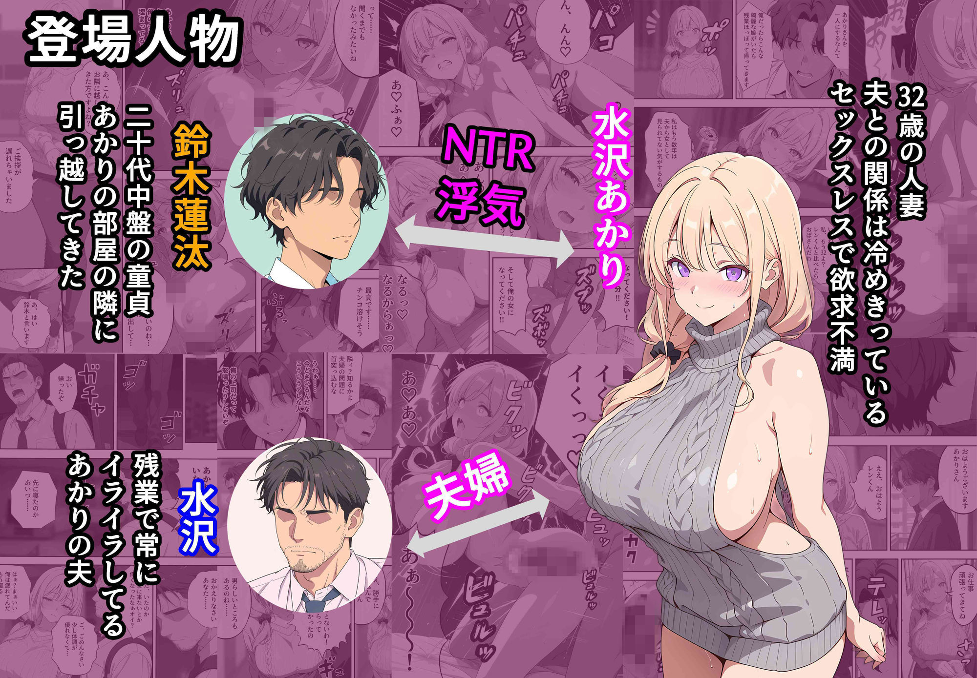 童貞だけど隣に住む人妻と浮気セックスしたら最高に気持ちいいから寝取ってやろうと決意する 画像1