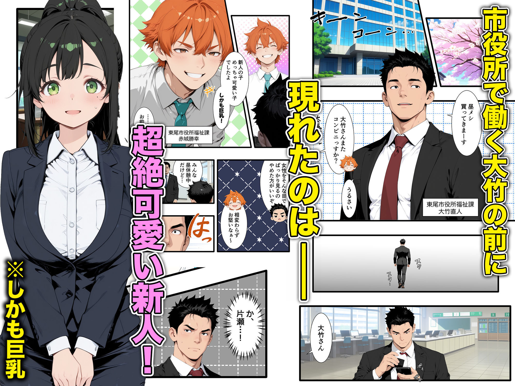 巨乳小悪魔新卒の誘惑に敗北してあまあま搾精されまくる話 画像2