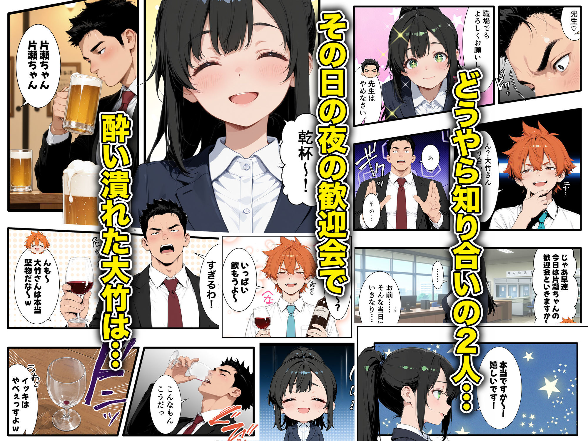 巨乳小悪魔新卒の誘惑に敗北してあまあま搾精されまくる話 画像3